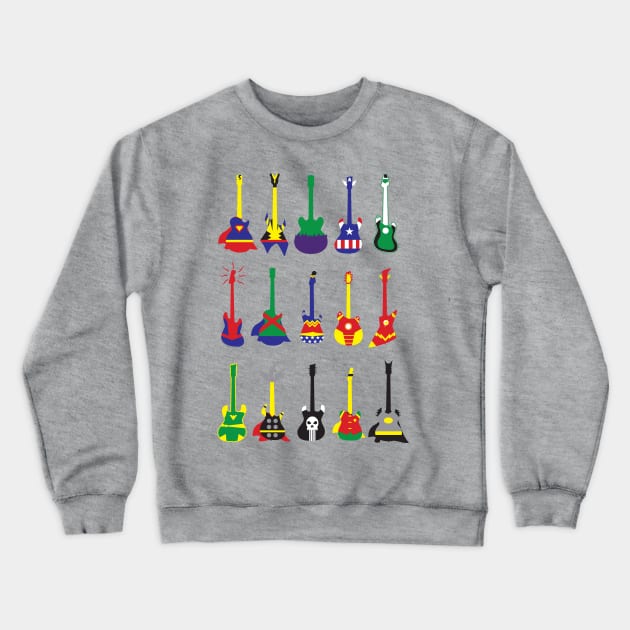 Guitar Heroes Crewneck Sweatshirt by jonah block